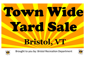 Town Wide Yard sale poster_ no time